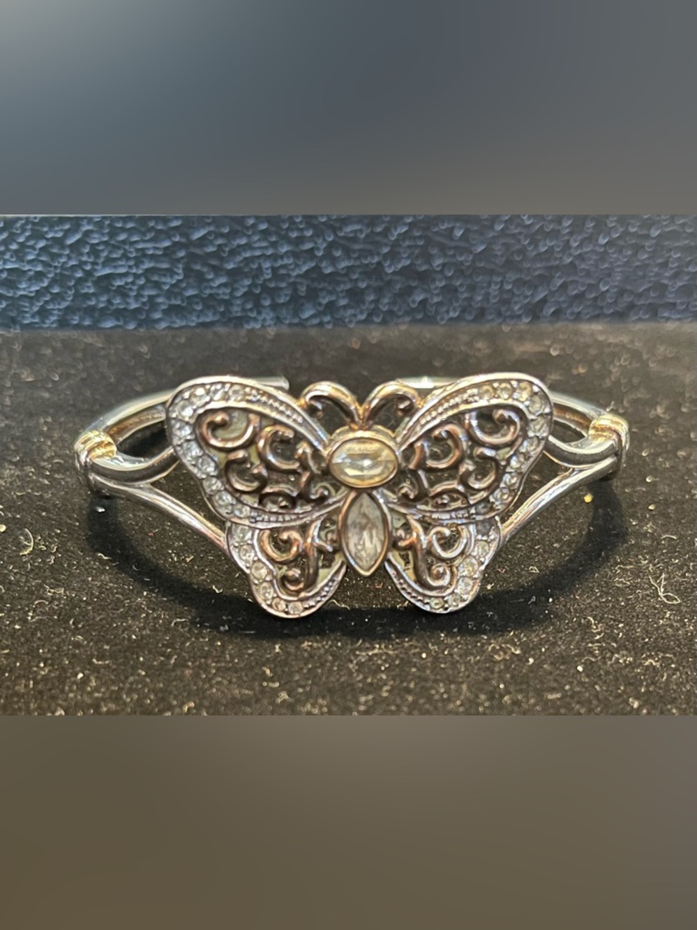 Vintage Sterling Butterfly Bracelet